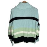 Adyson Parker Starlight Blue Combo Chunky knit striped cotton sweater Size L Photo 1