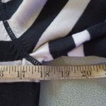 Jones New York Sport Womens Sweater Zip Up Front Black White Striped PM Size undefined Photo 4