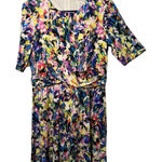 London Times  Floral Dress Size 10P Elastic Waist Short Sleeve Back Zip NWT Photo 0