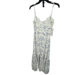 AQUA  Floral Midi Dress Lace Trim Cottagecore Sundress‎ XXS Photo 4