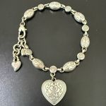 Brighton Retired Power Of Pink Breast Cancer Love Heals Heart Charm Bracelet 26g Photo 6