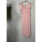 Free People NEW  Got Glam Mesh Slip Dress Pink Adjustable Satin Strap SM Romantic Photo 6