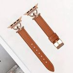 Faux Leather Watch Band Wrist Bracelet Watch Brown Photo 1