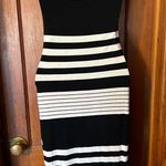 Black Bead  Striped Dress Photo 4