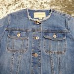 Anthropologie  Pilcro Flounce Denim Jacket Photo 8