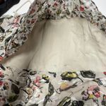 Jason Wu Dress Womens 4 Grey Painterly Cream Floral Printed Midi Tiered Silk Photo 15