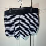 Rusty NWT Breakin Twist Shorts Womens XL Black White Striped Running Gym Unlined Photo 3