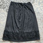 Vintage Luxite by Kayser Nylon & Lace Slip Skirt Black XL Photo 0