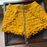 Xhilaration 2 pair of shorts; Yellow Textured Pom-Pom snd Neon pink Shorts Photo 0