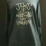 None Hanukkah Long-Sleeved T-Shirt (NWOT) Photo 0