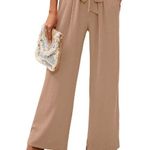 HeyMoments - Wide Leg Tie Knot Lounge Pants - A07 Peach Puff color -- Small NWT Photo 2