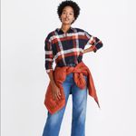Madewell  • Oversized Ex-Boyfriend Shirt in Charlie Check Cinnamon plaid flannel Photo 5
