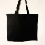 Reformation Black Reusable Small Tote Cotton Shopping Carry All Bag Photo 2