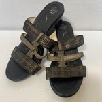 Abeo Gillian Neutral Women's Sandals Slides Adjustable Straps Dress Heels Sz 9 Black Photo 1