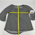 Chico's Knit Kit Stripe Off-the-Shoulder Top Nautical 3/4 Sleeve Blouse 0 (S/M) Photo 7