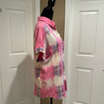 White Birch woven plaid bleached button down Photo 3