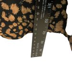 Very J Women's Dress Size L Black Brown Animal Print Short Sleeve Casual Photo 4