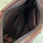 Jack Georges Voyager Uptown Hand Stained Leather Hobo Bag Adjustable Strap. EUC Brown Photo 2