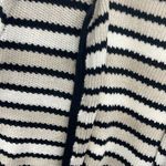 VINTAGE DANIELLE MARTIN STRIPED BOXY KNIT CARDIGAN SWEATER Black Size L Photo 2