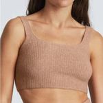 Everlane  The Cozy-Stretch Knit Crop Tank - Camel L Photo 0