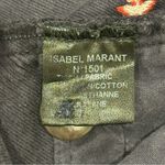 Isabel Marant Etoile Shorts Embroidered Stars Navy Blue Mid Rise Size 40 Photo 8