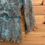 Fashion Bug Vintage Y2K Sz Small Silk Paisley Tank Crop Cardigan Set Coquette Photo 9