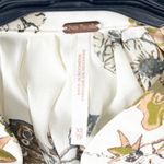 Free People  Pebble Crepe So Fine Long Sleeves Smocked Floral BohoTunic Top XS Photo 2