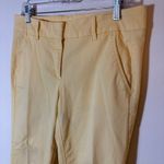 Loft  Marisa Slim Ankle Pants Yellow Size 8P Stretch Cotton Twill Work Pants Photo 1