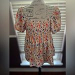 SheIn Floral Print Puff Sleeve Top Photo 1