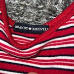 Brandy Melville Red Striped Bodycon Dress Photo 1