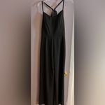 Francesca’s Mi Ami Black Jumpsuit Lace Back Wide Leg Sleeveless Women’s Large Photo 7