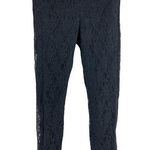 EXPRESS  (2) 30x29 Regular Columnist Black Floral Lace Skinny Pants Low Rise Photo 0