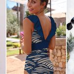 NWT Averie Size Large Retro One Piece in Alaska Print Blue White Photo 8