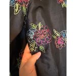 Laura Ashley  100% Silk Floral Blouse Size Medium Petite Photo 3