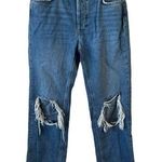 Free People Maggie Mid-Rise Straight-Leg Jeans Photo 0