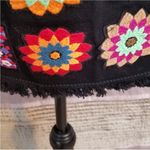 Judith March  Black Embroidered Granny Sweater Festival Floral Skirt S Photo 9