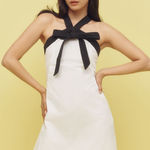 Anthropologie Maude Blair Halter Bow Shift Mini Dress  Photo 0