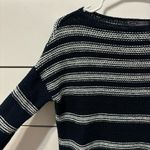 Vince  Navy Blue & White Stripe Sweater Photo 3