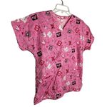 Valentine's Day Scrub Shirt Red Size L Photo 3