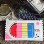 Kate Spade Authentic  Popsicle leather bifold snap/zip/ID Wallet Photo 8