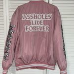Assholes Live Forever Varsity Bomber Jacket Photo 1