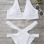 Zaful White Strappy Bikini Photo 0