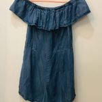 Clover Canyon Boutique Clover + Scout  Denim Off The Shoulder Romper sz Medium Photo 3