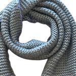 AQUA NWT  Gray & Lavender Knitted Fringe Detail Scarf Neck warmer Photo 4