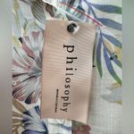 Philosophy | Leaf Print Short Sleeve Button Up Shirt NWT | Large Photo 6