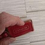 Coach  Red pattent  tag Keychain Accessorie Photo 4