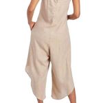 Everlily Lurex Stripe Linen Wide Leg Jumpsuit Photo 2