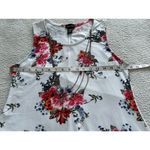 Justify  Women's White Floral Sleeveless Knit A-Line Dress w/Chain Accent Size M Photo 6