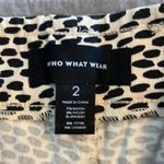 Who What Wear Women's  Black Tan Leopard Spots Pants Size 2 EUC #5055 Photo 2