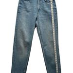 ZARA  High-Rise Tapered Mom Jeans – Medium Wash, Sz 4 Photo 3
